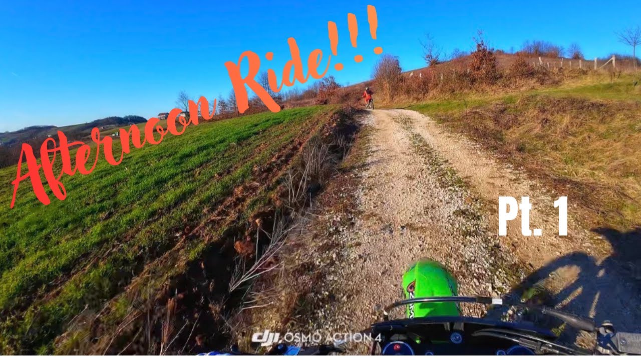 KX250F and KTM SX85 go on an afternoon ride!!