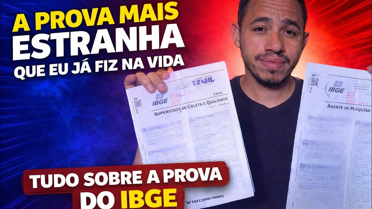 TUDO SOBRE A ESTRANHA PROVA DO IBGE.