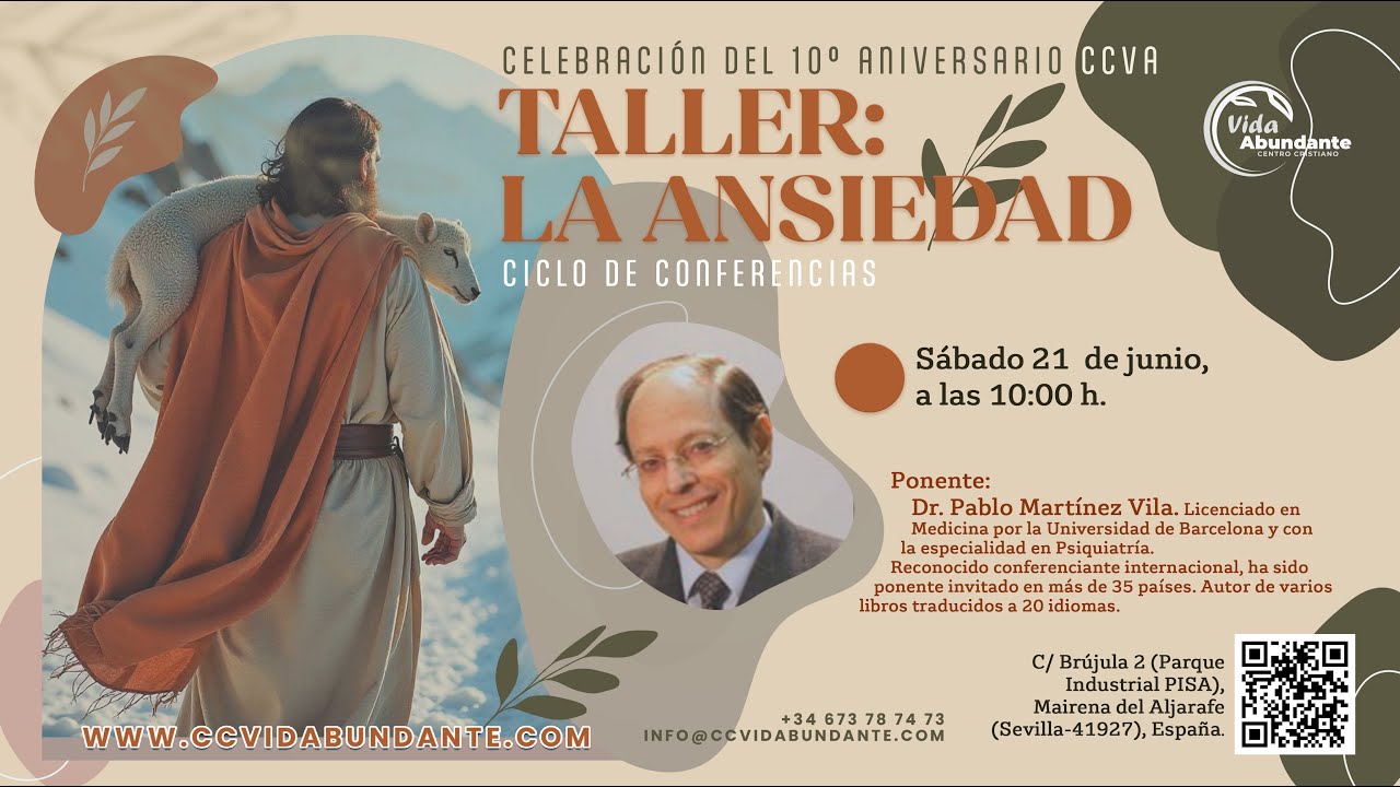 TALLER: LA ANSIEDAD | Dr. Pablo Martínez Vila | 21 junio 2025