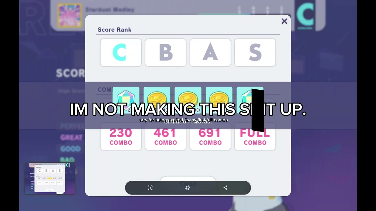 FIRST FULL COMBO ON PJSK!!11!1!1!!1!1!
