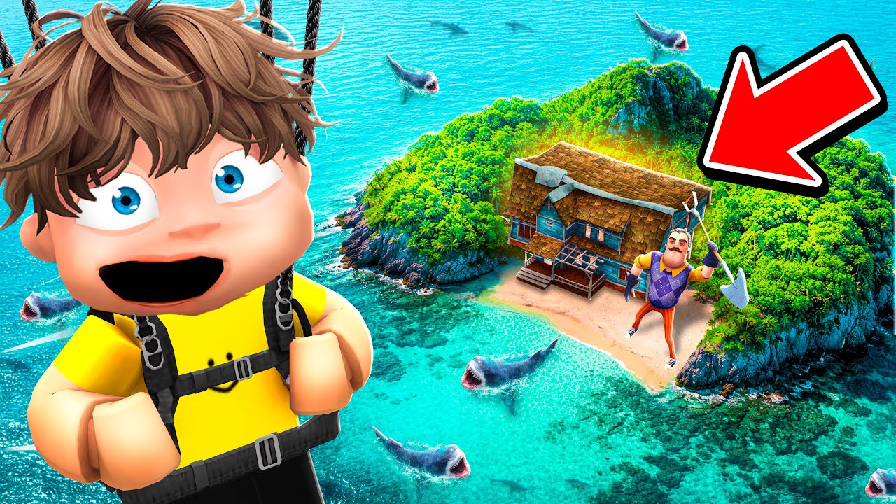 Sneaking Onto my Neighbor's PRIVATE ISLAND! (Roblox Brookhaven)
