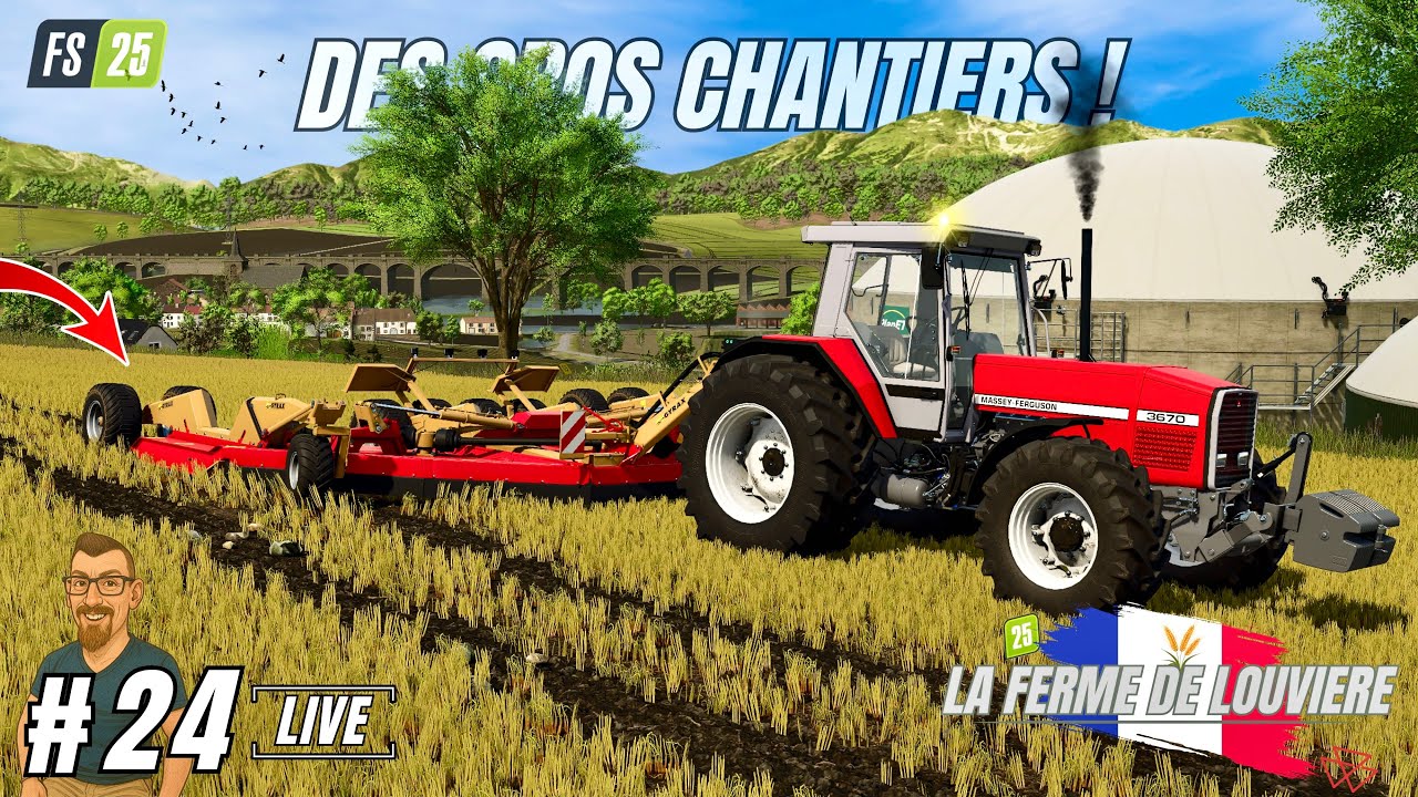 ⭕LIVE "La ferme de Louvière 🇫🇷"  #24 FIN DES ENSILAGES DE SEIGLES, & RETOUR DANS LES SEMIS DE MAÏS