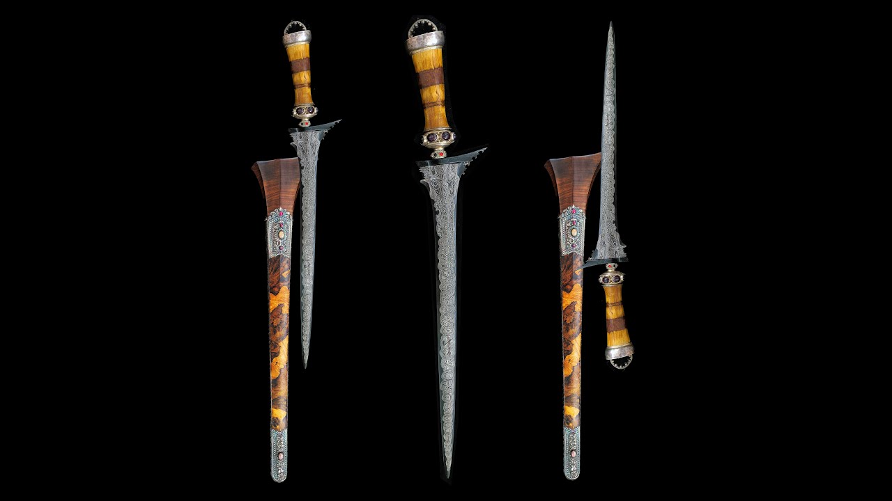 Large, antique, majestic and spiritually powerful Lombok, Bali, Mundarang keris, kris.