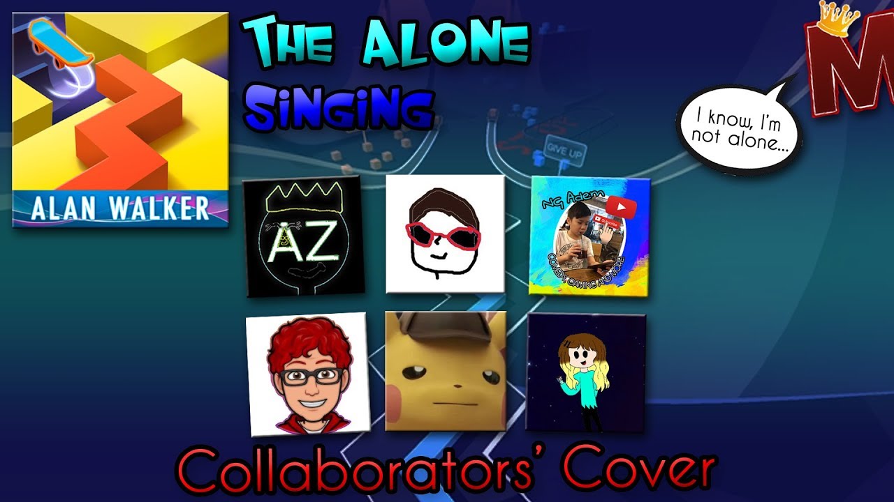 Dancing Line Singing - Alone (The Alone - Alan Walker) [Collaborators' Cover]