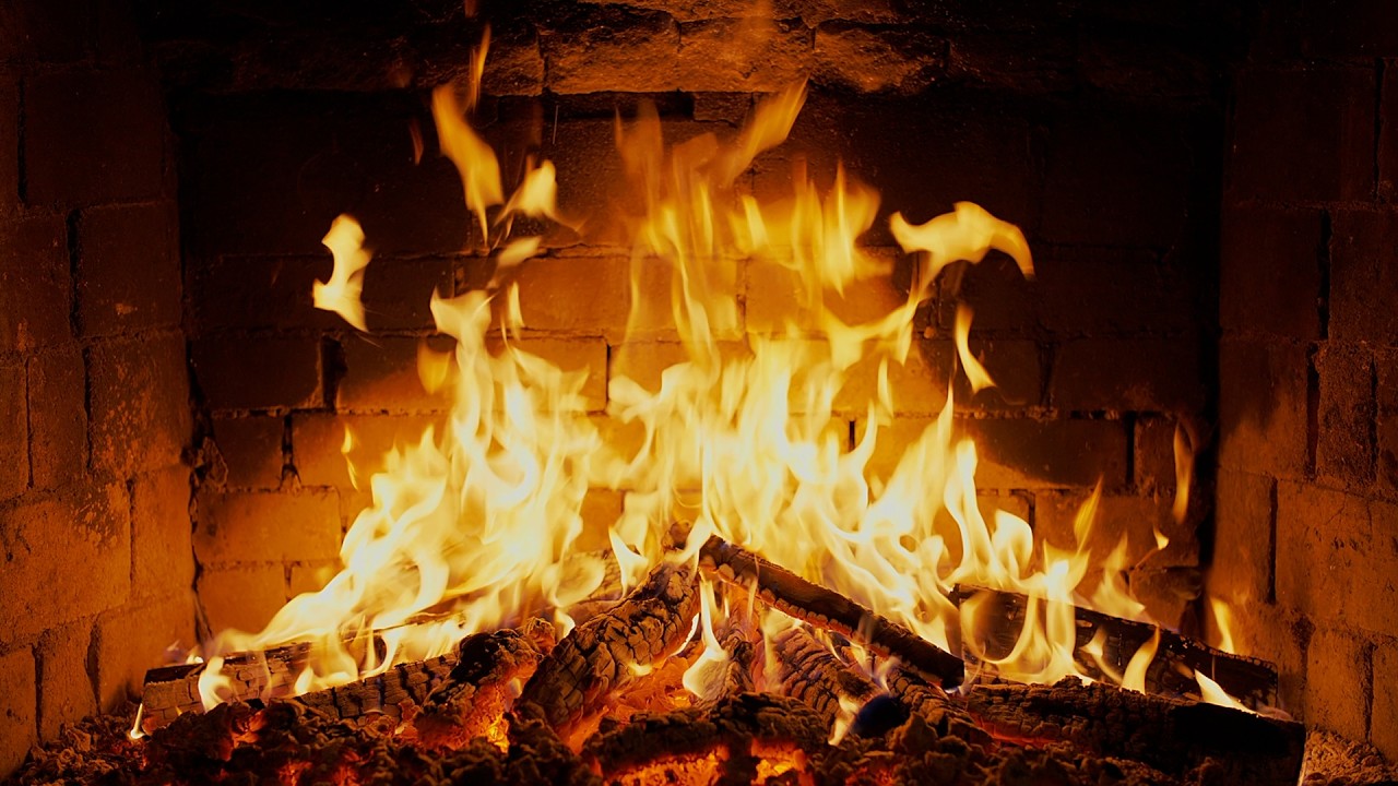 🔥 Cozy Fireplace 4K. Fireplace with Crackling Fire Sounds. Fireplace 4K UHD