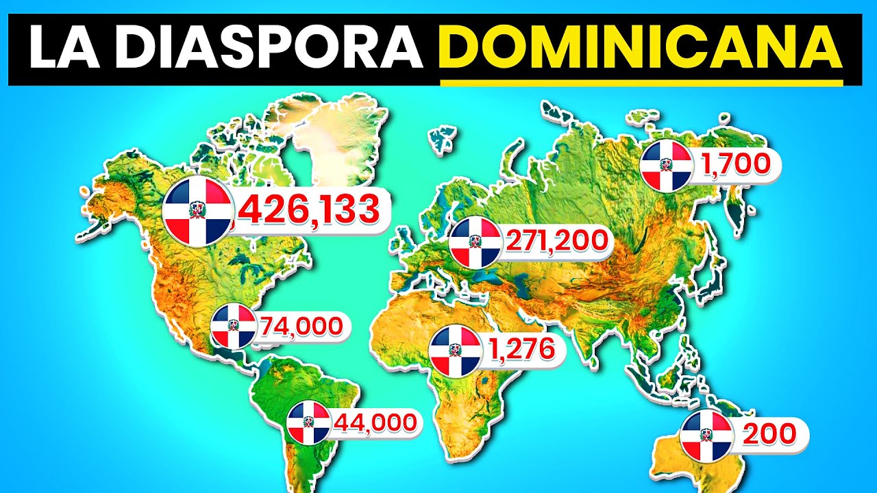 &iquest;D&oacute;nde est&aacute;n los dominicanos en el mundo?