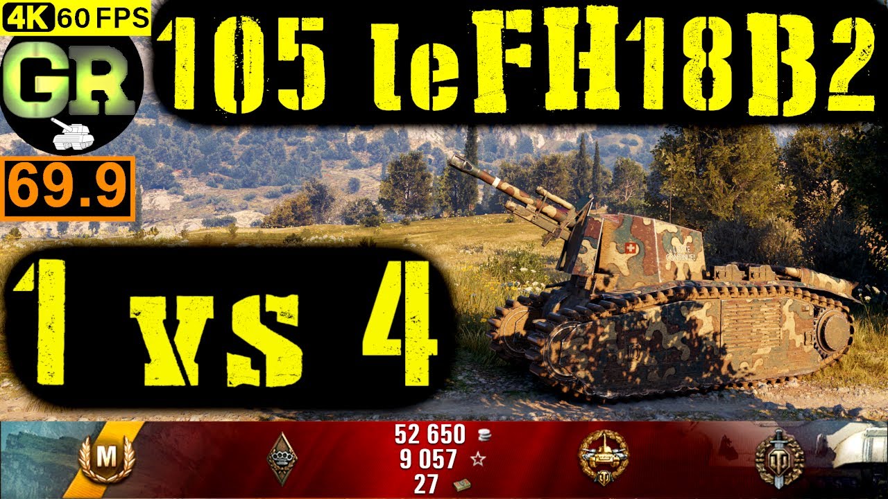 World of Tanks 105 leFH18B2 WoT Replay - 7 Kills 2K DMG(Patch 1.5.0)