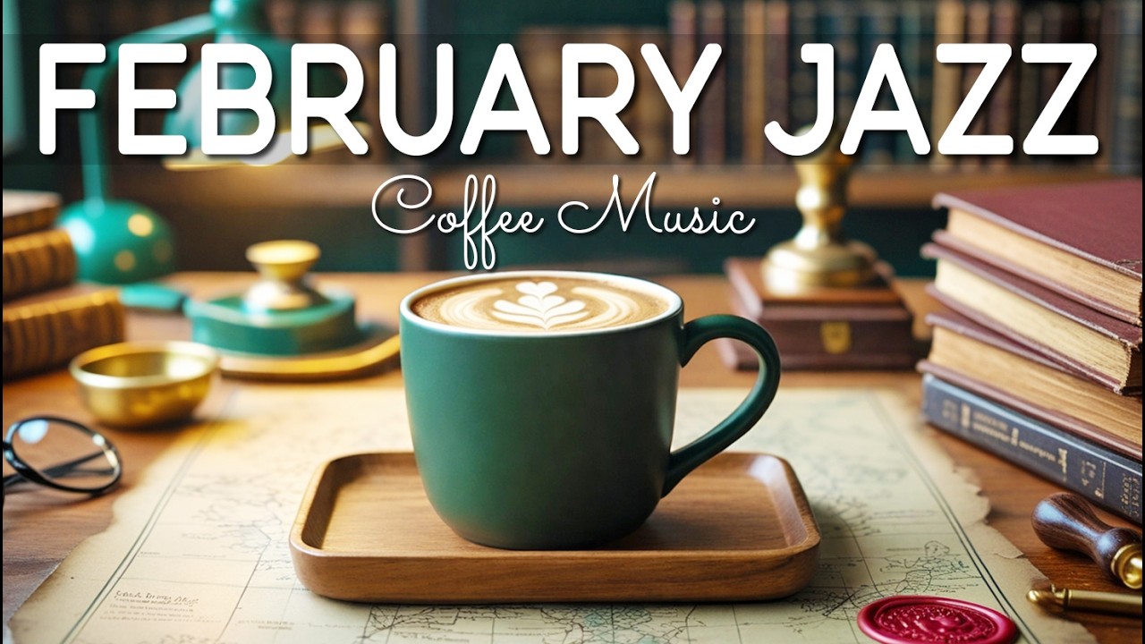 February Cafe Jazz | Relaxing Jazz Music & Warm Bossa Nova Piano for Relax, Good Mood