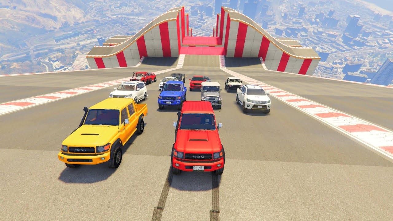 تحدي الأبطال قراند العاب سباق سيارات نزلة قراند 5 جيب شاص اف جي سيارات سعوديه سبيدرمان | محاكي GTA 5