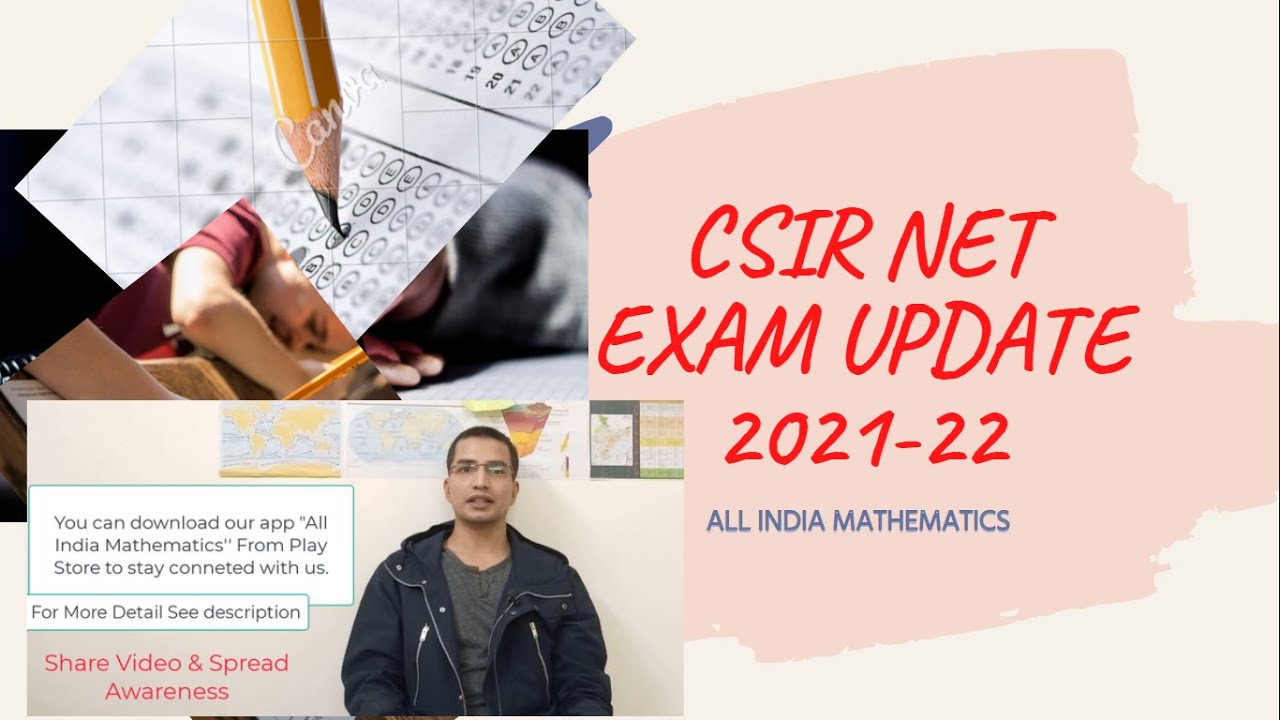 CSIR Net/JRF 2021-22 Exam UPDATE