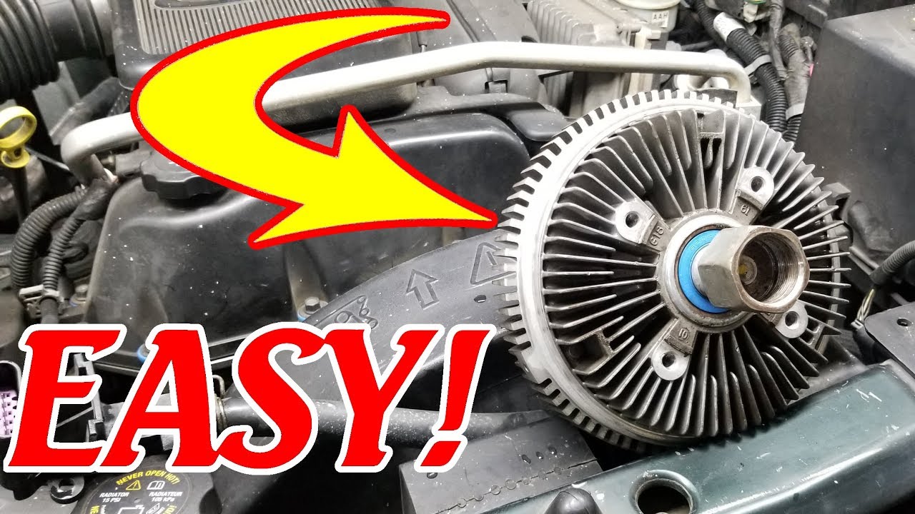 HOW TO REPLACE A FAN CLUTCH - THE EASY WAY | Trailblazer - Envoy