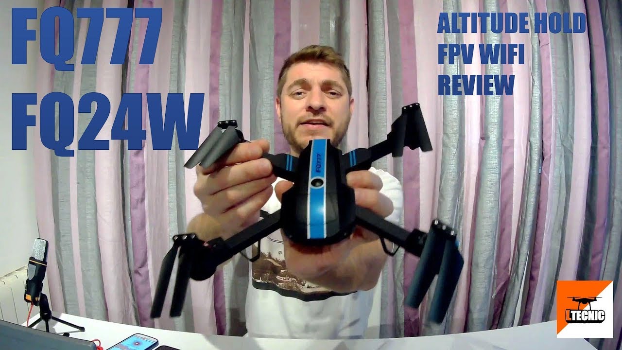 FQ777 FQ24W Drone Foldable Fpv test y review completa
