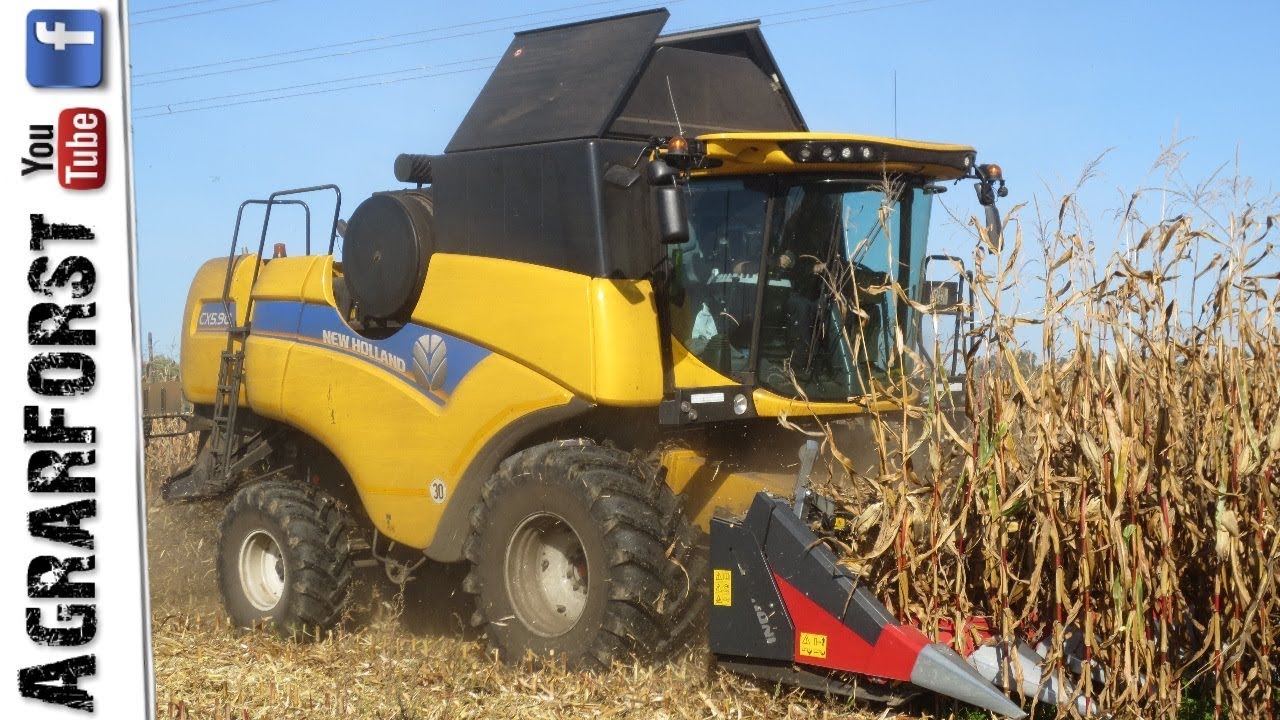MAISDRESCHEN 2018 - NEW HOLLAND CX5.90 und MB TRAC 1500