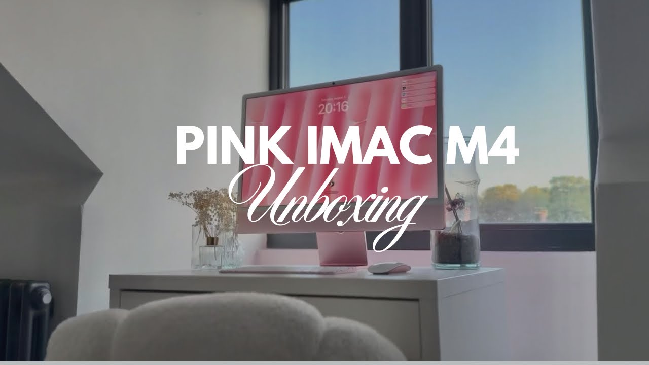 Unboxing Pink iMac M4 (2025) + IKEA Micke Dream Desk Setup✨💕 