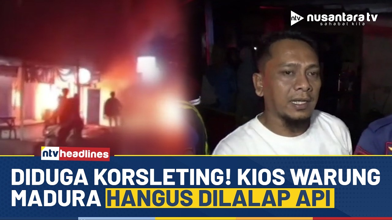 Warung Madura di Sumedang Ludes Terbakar! Dua Kakak Beradik Alami Luka Bakar | NTV HEADLINES
