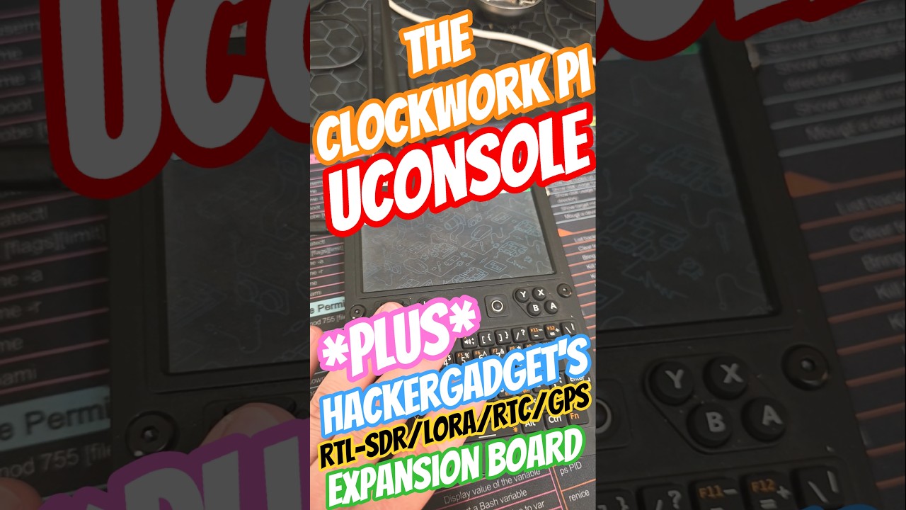 Clockwork Pi Uconsole CM5 с платой расширения RTL-SDR/LORA/GPS/RTC от HackerGadget #clockworkpi