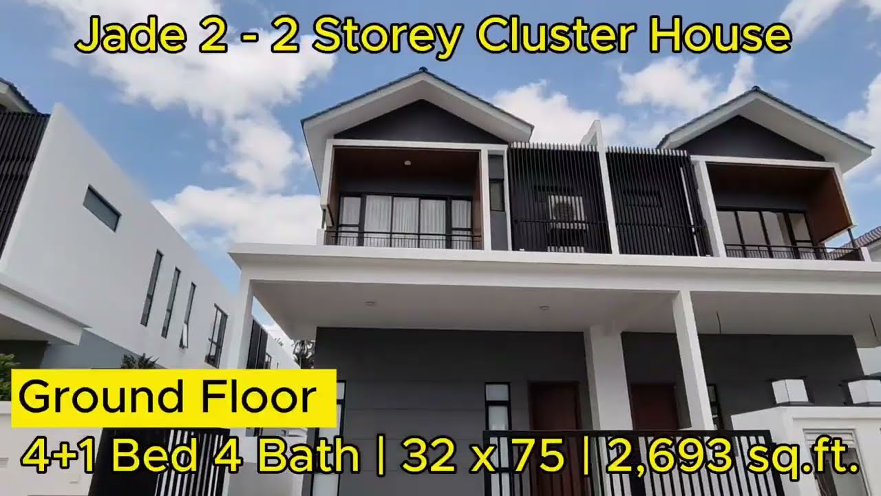 Crest - Jade 2 - 2 Storey Cluster House - 32 x 75