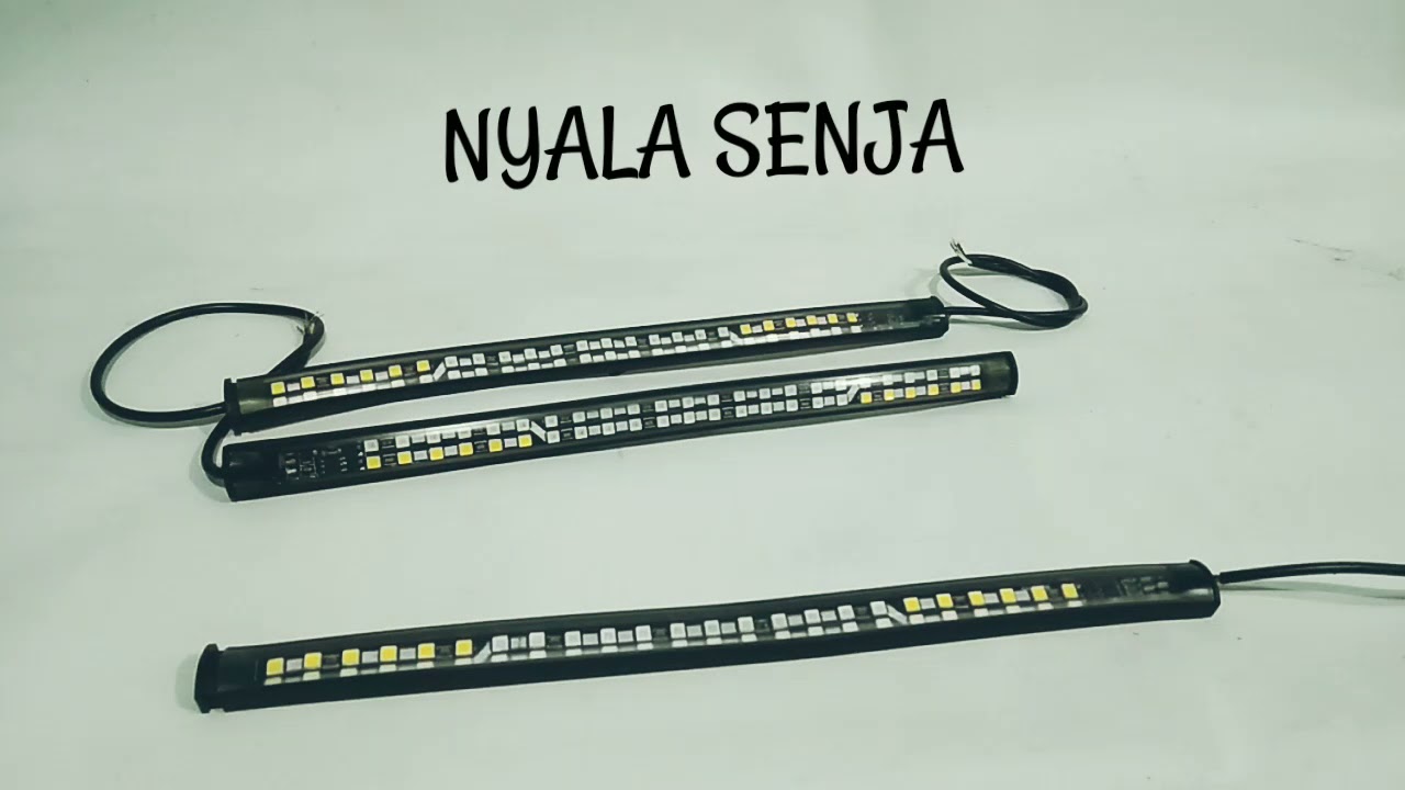 LAMPU DRL ALIS KEDIP / LAMPU VARIASI MOTOR MOBIL PANJANG 20mm