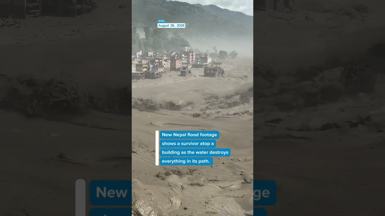 Nepal Flood Fury: Survivor Caught in Devastating Deluge