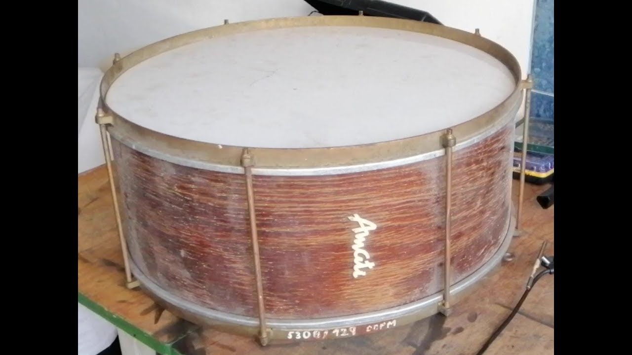 Amati marching bass drum restoration