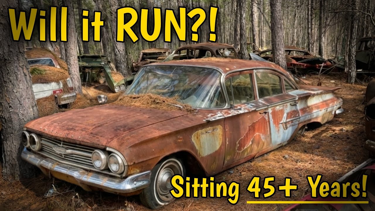 Will this Chevy Bel Air Run after 45 Years?? Destined for the Scrapyard!