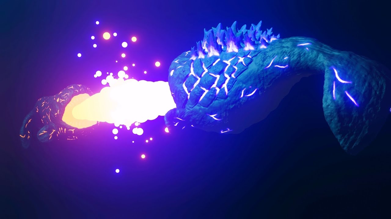 Lava bloop vs bloopzilla | sea monster animation