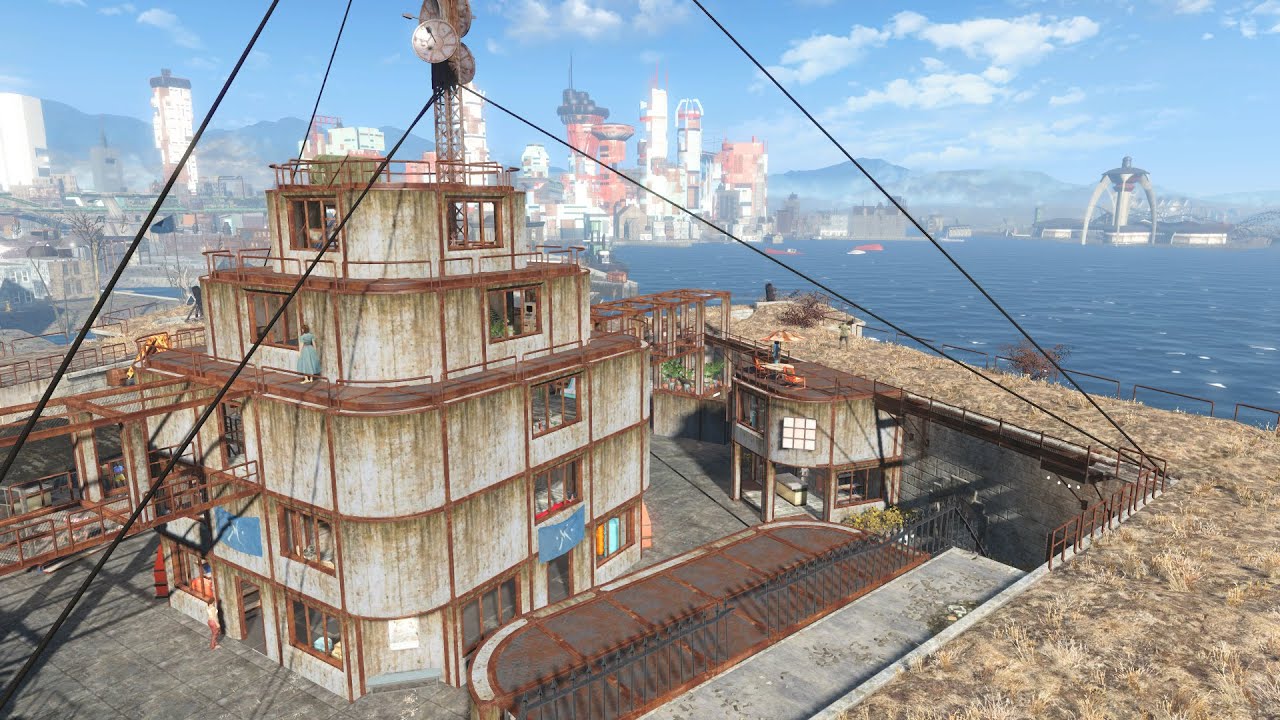 Fallout 4 - THE CASTLE 2.0 - Settlement build tour - NO MODS