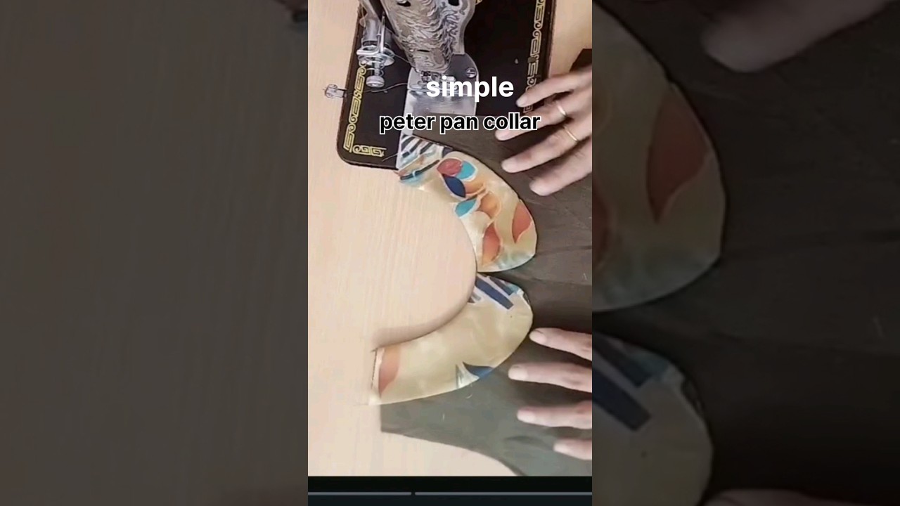 how to stitch simple Peter Pan collar