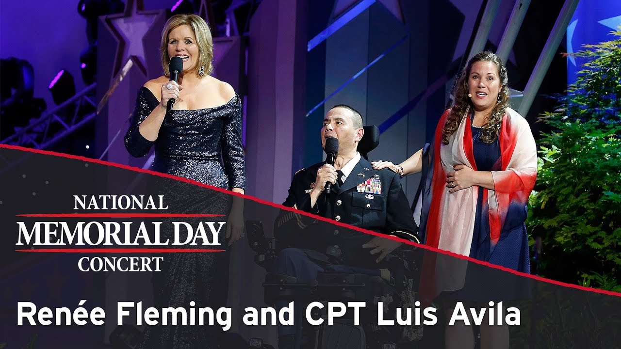 Renée Fleming & Captain Luis Avila performing on the 2017 National Memorial Day Concert