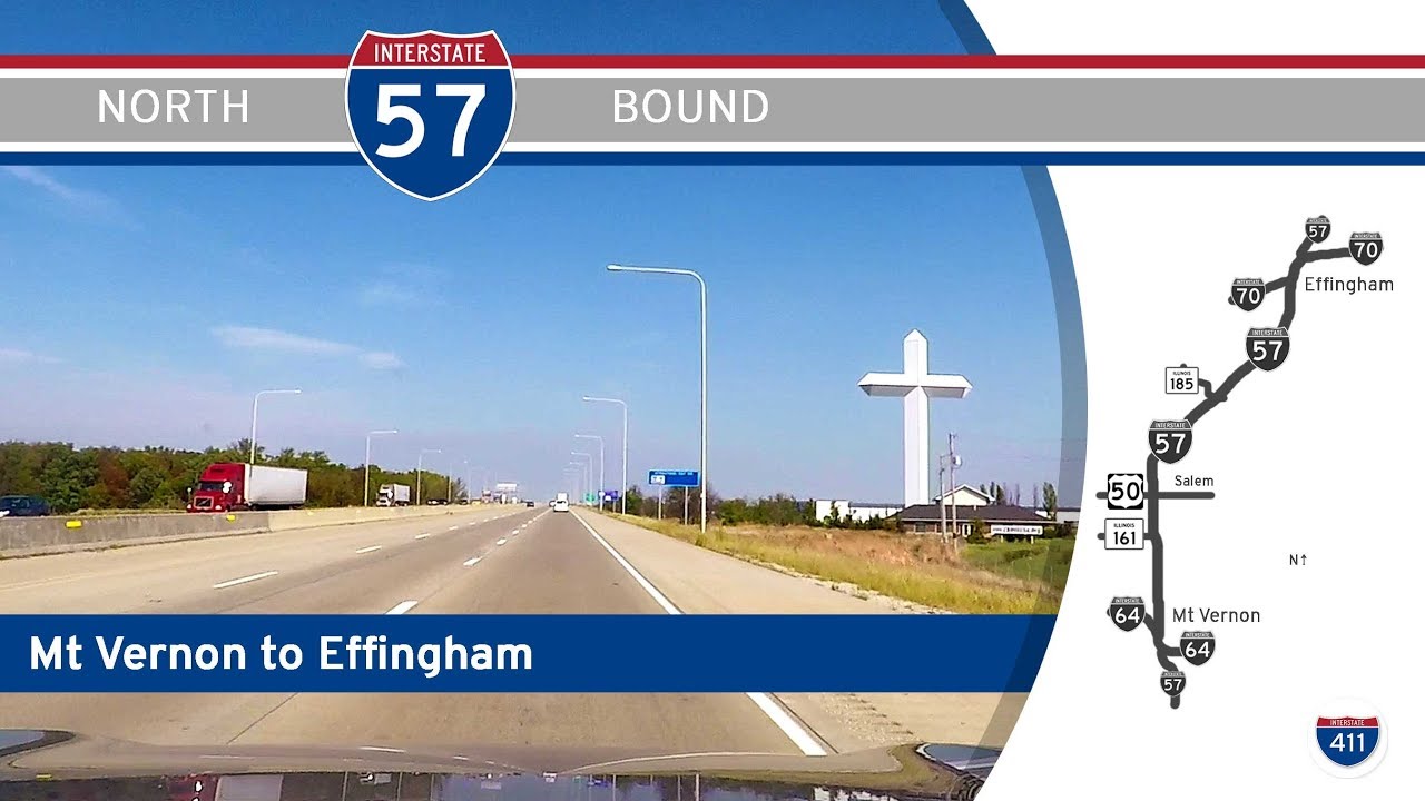 Interstate 57 - Mt Vernon to Effingham - Illinois |  Drive America's Highways 🚙