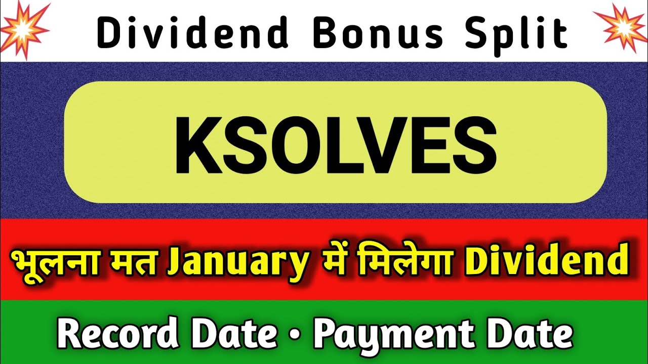 ksolves share dividend 2026 | ksolves share latest news | ksolves share dividend | ksolves share