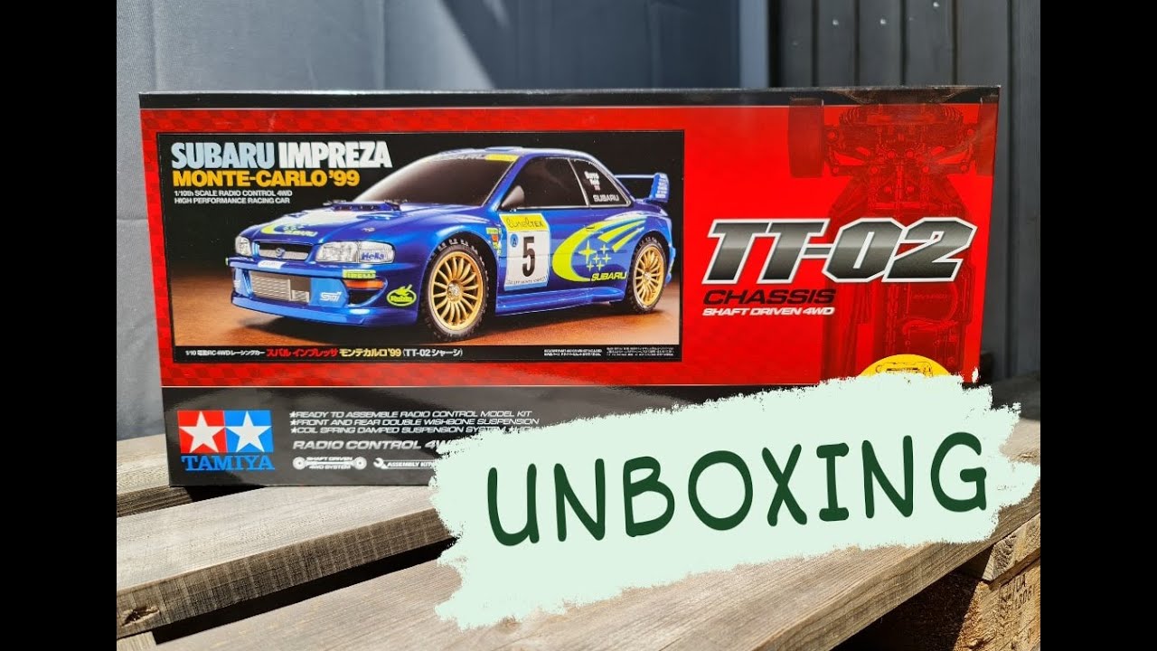 Unboxing français TAMIYA TT02 SUBARU 99 !!
