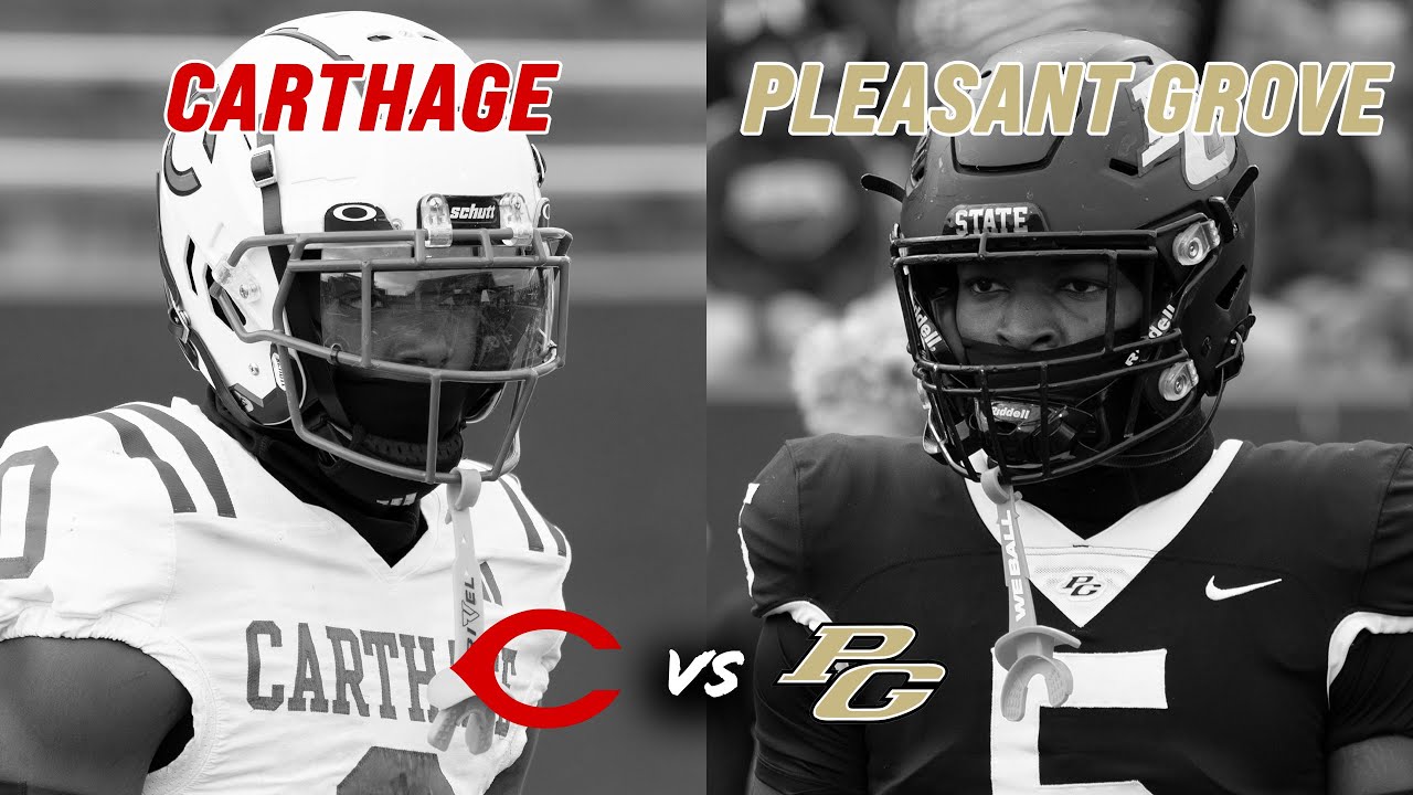 #1 Carthage vs #2 Pleasant Grove 4A D2 REGIONAL SEMI-FINAL EAST TEXAS POWERHOUSE SLUG FEST #txhsfb