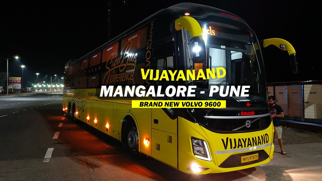 MANGALORE TO MUMBAI BY VIJAYANAND TRAVELS VOLVO 9600