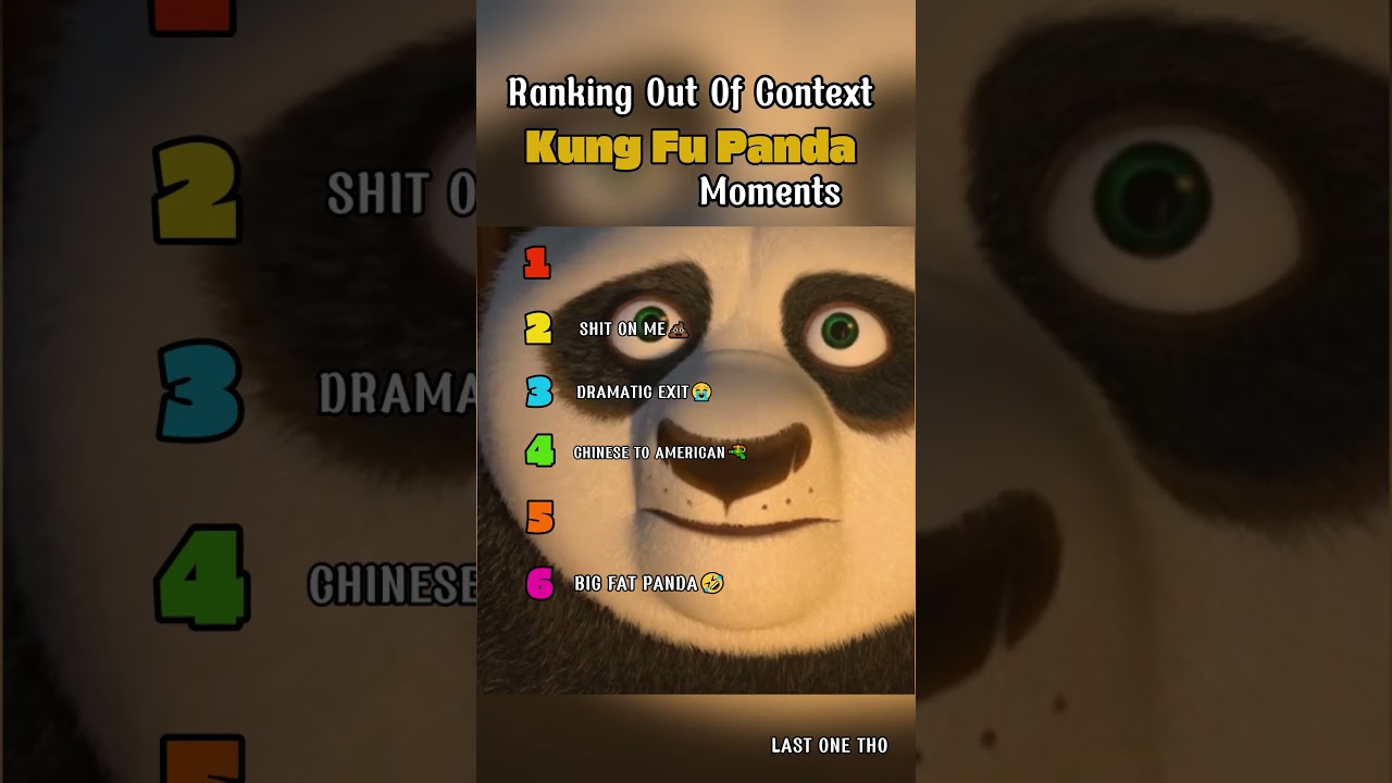 RANKING KUNG FU PANDA MOMENTS😭