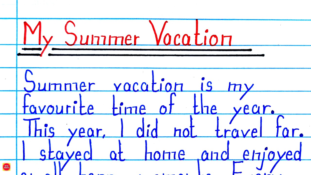 How I Spent My Summer Vacation Essay in English | Summer Vacation Essay | 10 Lines Essay