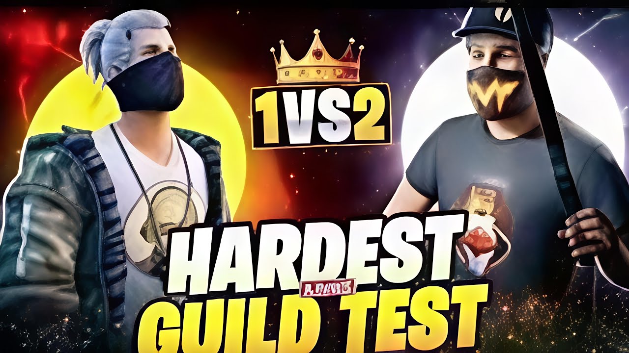 FREE FIRE FREESTYLE GAMEPLAY AND 1 VS 2 HARD GUILD TEST || #ff
