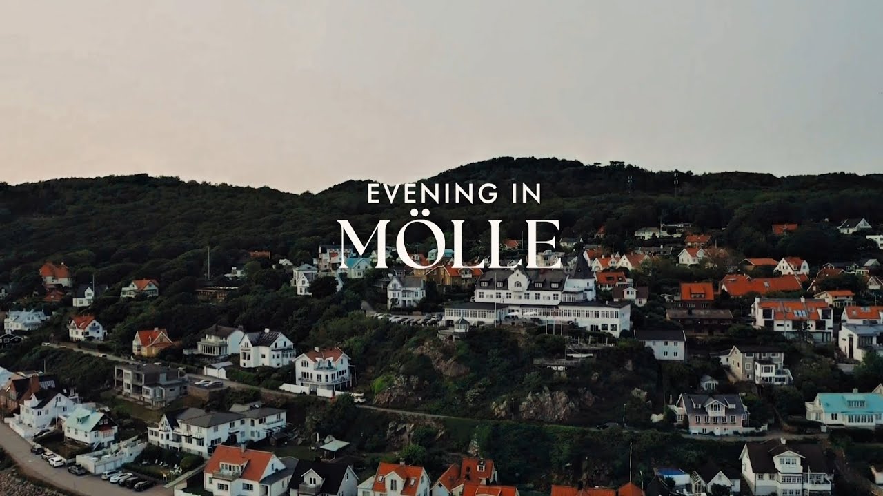 Evening in M&ouml;lle, Southern Sweden | Drone videos