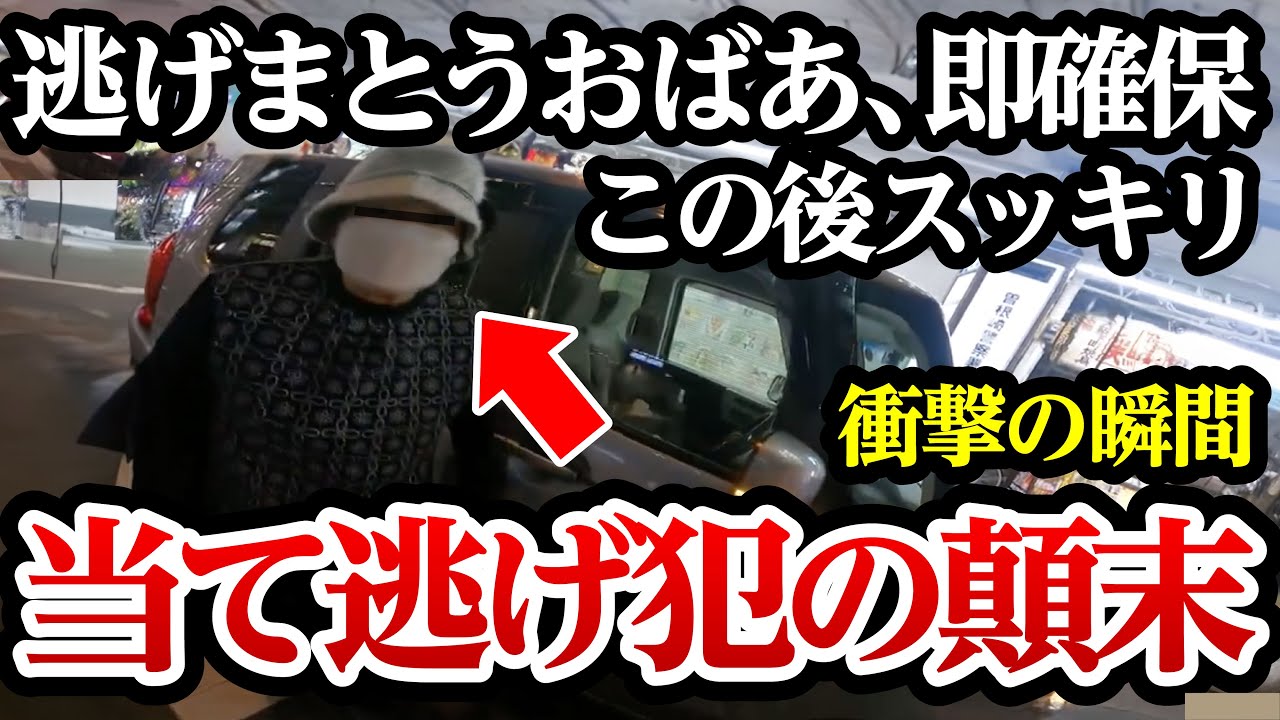 逃げまとう当て逃げおばあちゃん、確保の瞬間がコチラ、この後スッキリ【閲覧注意】交通事故・危険運転 衝撃の瞬間【290】 1
