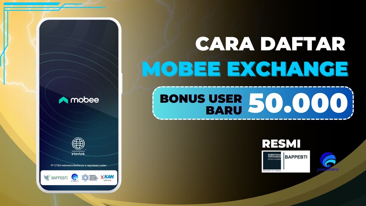 Cara Daftar Mobee Exchange | Bonus Pengguna Baru Mobee Exchange 50 Ribu