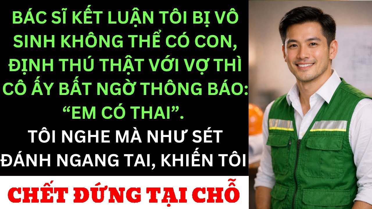 Bác Sĩ Kết Luận Tôi Bị Vô Sinh Không Thể Có Con—Định Thú Thật Với Vợ Thì Cô Ấy Bất Ngờ Thông Báo