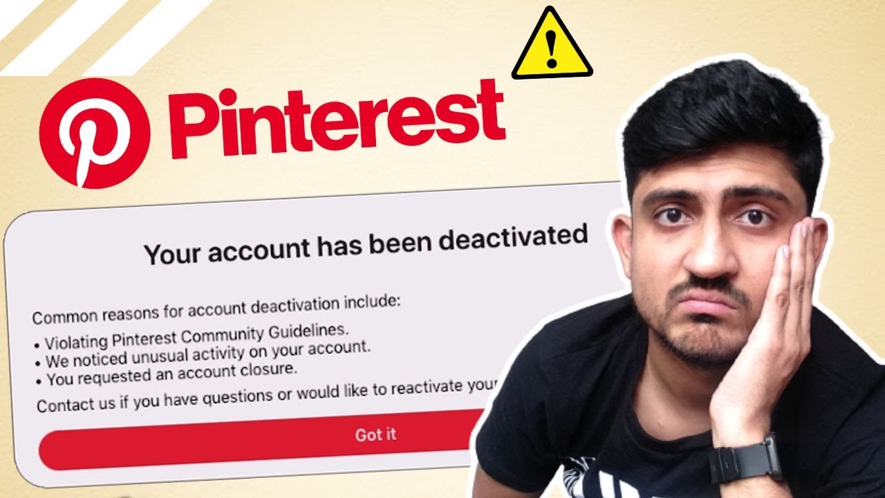Pinterest заблокировал мой аккаунт | Как восстановить заблокированный аккаунт Pinterest