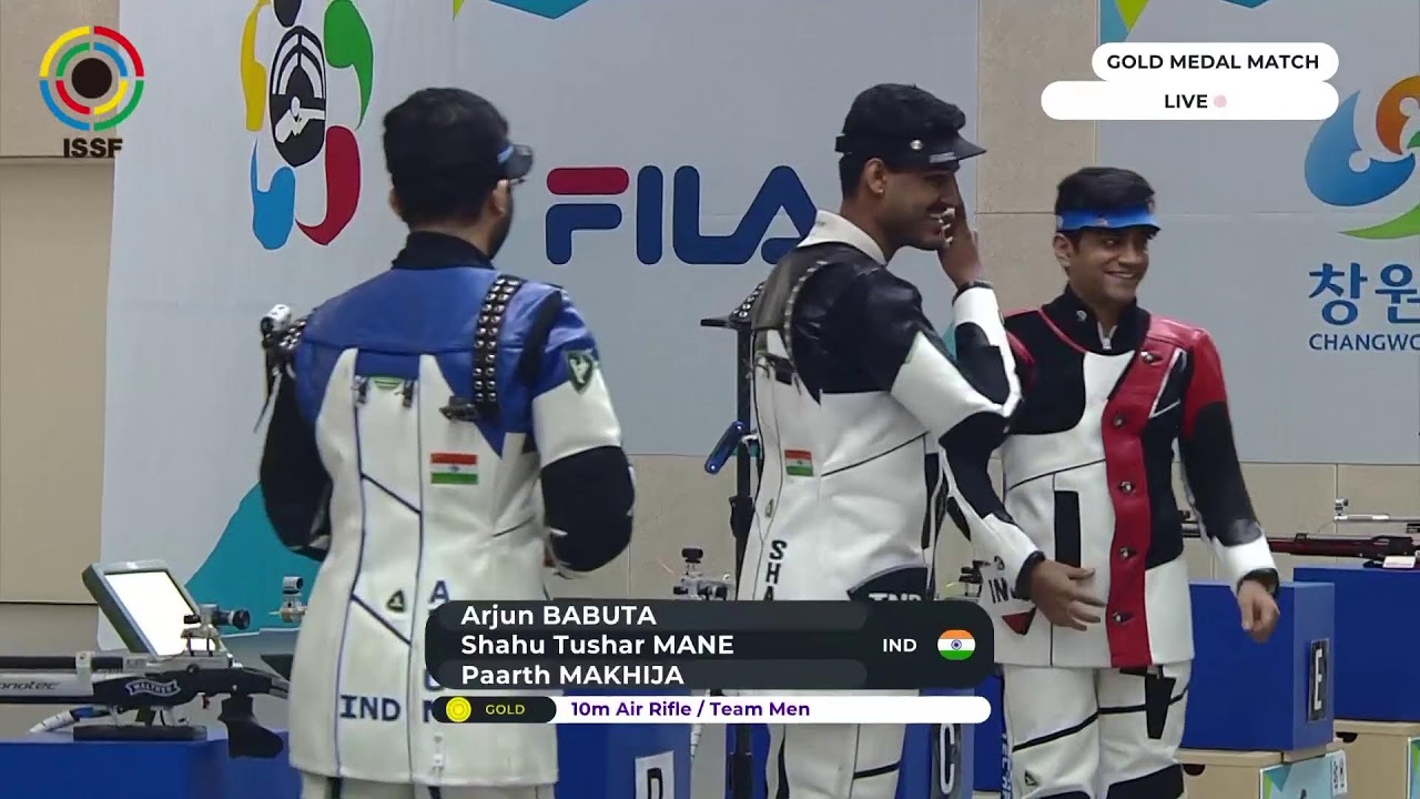 Final 10m Air Rifle Team Men - ISSF World Cup 2022, Changwon, Korea (14.07)