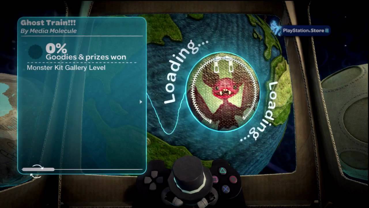 LittleBigPlanet | Monsters Kit - Ghost Train!!! level playthrough | Gameplay (HD)