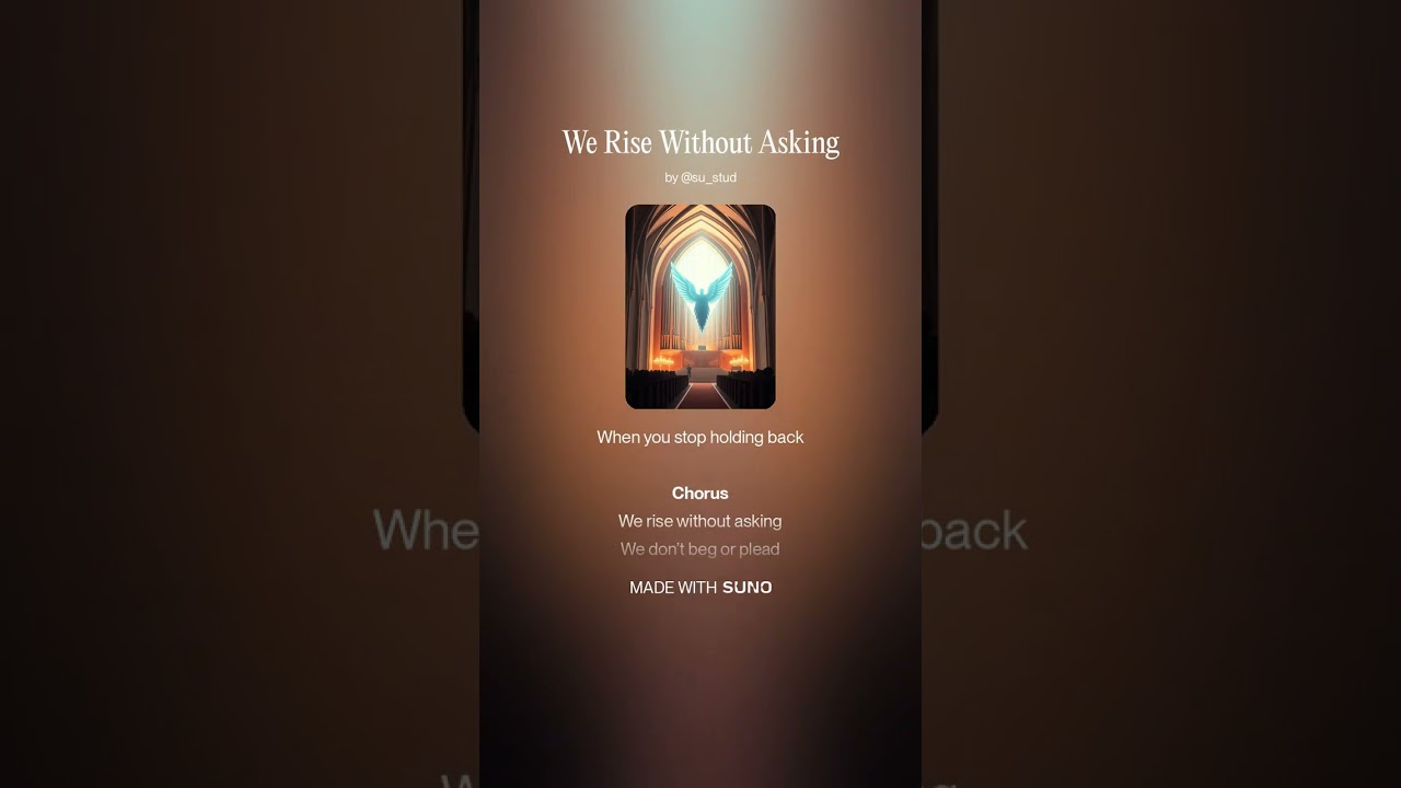 We Rise Without Asking
