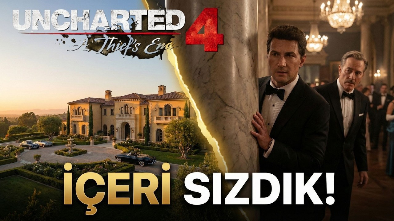Smokinleri Çektik, Müzayedeye Sızıyoruz! 🤵 | Uncharted 4: Rossi Malikanesi #2 | PS5