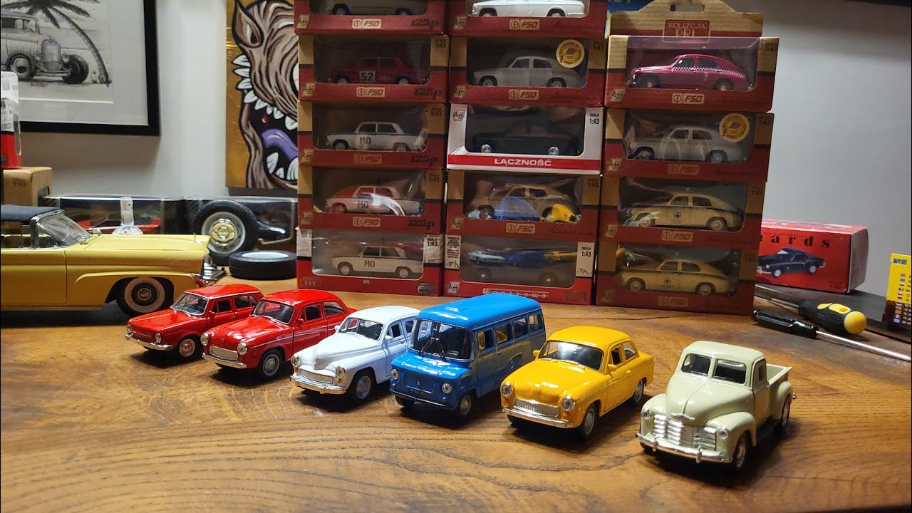Tanie i dobre - pokazuję które wybrałem wczoraj / modele WELLY Syrena Skoda 100 Nysa Warszawa 224