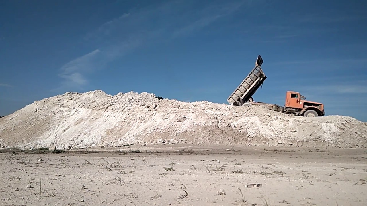Краз 256-б (Северного исполнения), Добыча белой глины, ЛЕТО 2018,