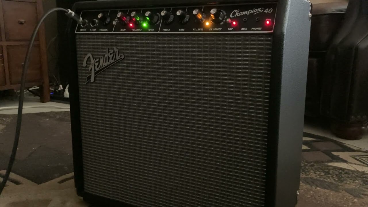 Fender Champion 40 with new speaker!