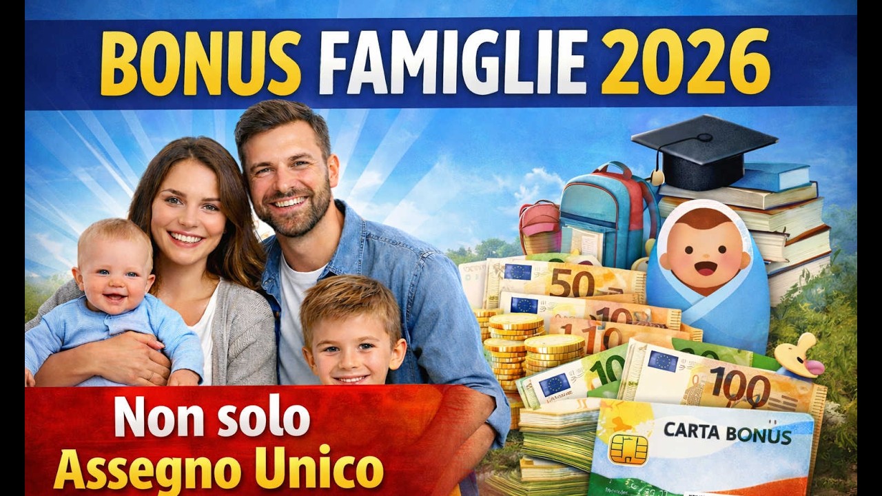 Bonus Famiglie 2026: tutti gli aiuti economici per i figli dalla nascita all’Assegno Unico